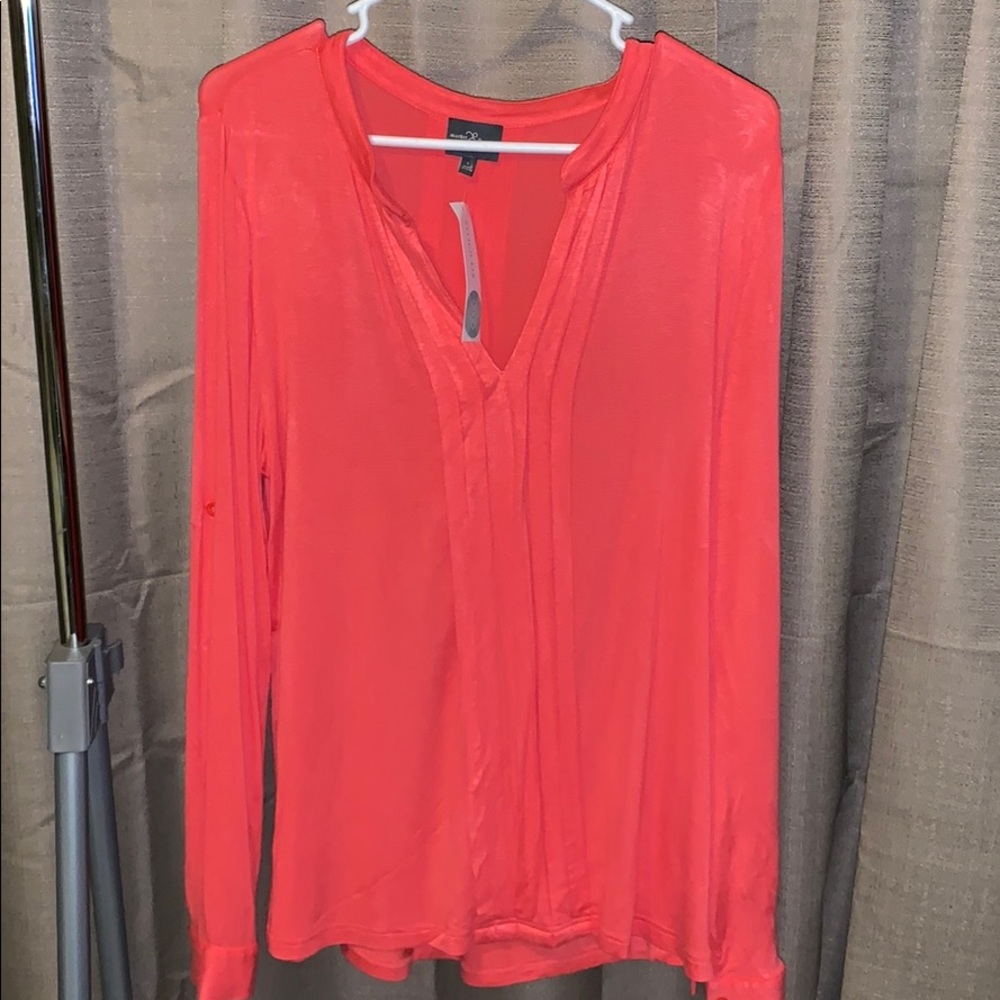 Market & Spruce Large Salmon coloured shirt